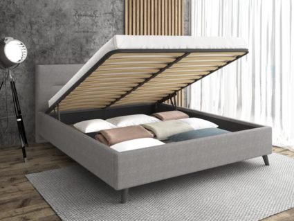 Кровать Sontelle Style Briva Malta grey с подъемным механизмом 180х200