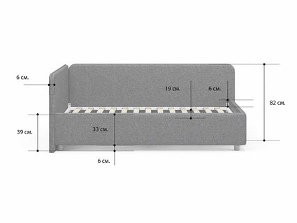 Кровать Сонум Capri Экокожа Белая 90х200