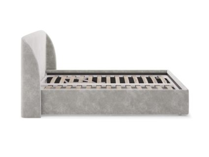 Кровать Сонум Nicole Микровелюр Светло-серый (с подъемным механизмом)
