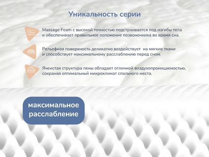 Матрас Димакс Relmas Twin Foam 3Zone уцененный 60х160