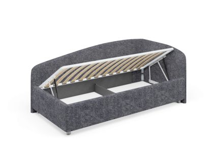 Кровать Сонум Paola Экокожа Графит (с подъемным механизмом) 120х200