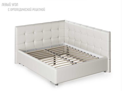 Кровать Nuvola Sabina угловая Velutto 14 120х200