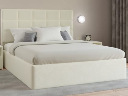 Кровать Lonax Адель велюр Dolly-17 (с основанием) 140х200