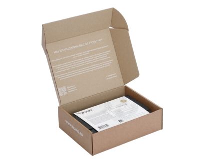 Наволочка Tkano Essential светло-коричневая (сатин) 2 шт. 70х70