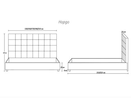 Кровать Димакс Нордо Нуар с подъемным механизмом 90х200