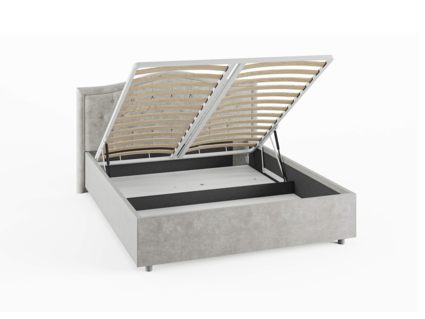 Кровать Сонум Ancona Экокожа Белая (с подъемным механизмом) 200х190