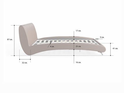 Кровать Сонум Verona Энигма Ментол 90х190