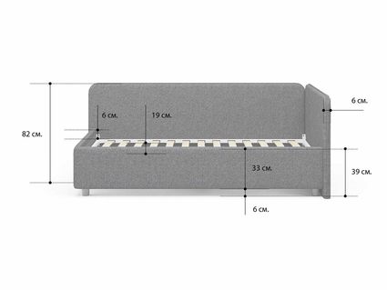 Кровать Сонум Capri Экокожа Коричневый перламутр 120х190