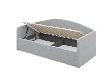 Кровать Сонум Uno Кашемир Светло-серый (с подъемным механизмом) 90х190
