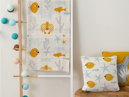 Плед Tkano Oceania world 80х110