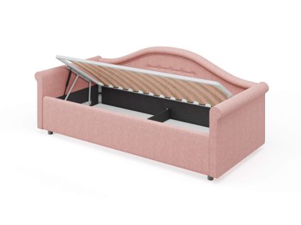 Кровать Сонум Maria Экокожа Белая (с подъемным механизмом) 90х190