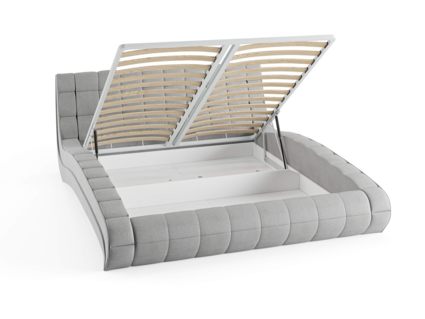 Кровать Сонум Milano Экокожа Белая (с подъемным механизмом)