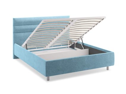 Кровать Сонум Linda Рогожка Графит (с подъемным механизмом) 160х200